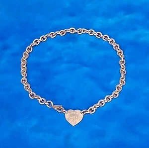Collar con etiqueta de corazón vintage Tiffany & Co de plata esterlina 925 Return to Tiffany - Imagen 1 de 6