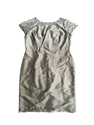 NWT Talbots Black Shimmer Beaded Sheath Dress | Size 12 - Image 1 of 4