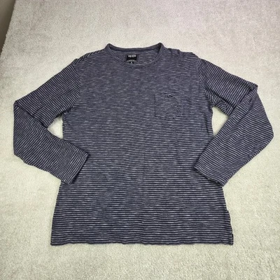 Camiseta Todd Snyder Jersey de Algodón a Rayas Manga Larga Para Hombre M Azul Rayas Crew Foto 1 de 4