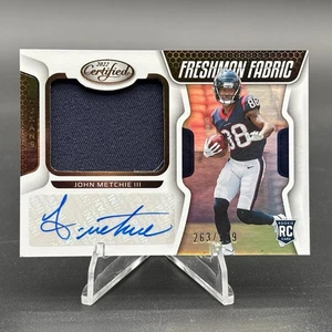 Espejo de tela autógrafo #217 certificado por Panini John Metchie III 2022 - Imagen 1 de 2