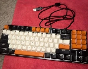 HAVIT KB487L Mechanical Gaming / Office Keyboard Kickstand Missing One Side - Picture 1 of 11