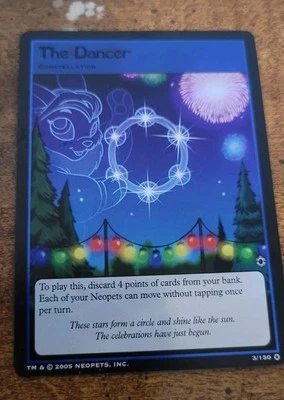 Neopets TCG The Dancer 3/150 Ultra Rare Holo Foil Darkest Faerie 2005 - Image 1 of 4