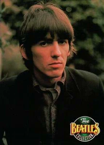George Harrison, nacido en Liverpool el 25 de febrero de 1943 --- Tarjeta coleccionable de los Beatles - Imagen 1 de 2