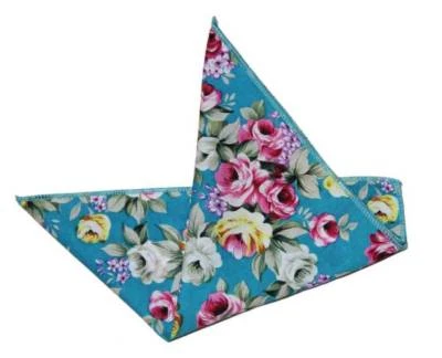 Gascoigne Bolsillo Cuadrado Floral Algodón Azul Rosa Verde Amarillo Para Hombre Foto 1 de 2