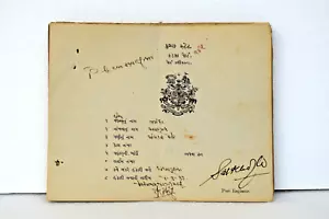 Antique Monogramed Princely State Bhuj Clearance Port Of Kandla Marine Collectab - Picture 1 of 5
