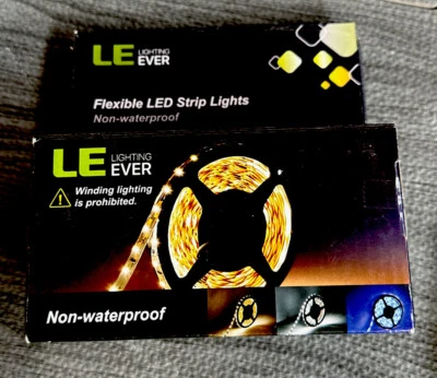 Kit de Tira de Luz LED 16.4ft con Fuente de Alimentación 12V 300 leds SMD L10 Foto 1 de 4