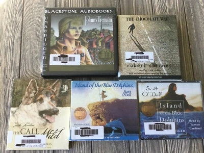Scott O'Dell, Jack London, Robert Cormier, Ester Forbes 5 Audio CD Book Lot - Image 1 of 4