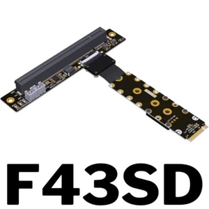 PCIe 5.0 M.2 NGFF NVMe Key M-to-PCI-E 5.0 X16 Graphics Card Extension Cable - Picture 1 of 32