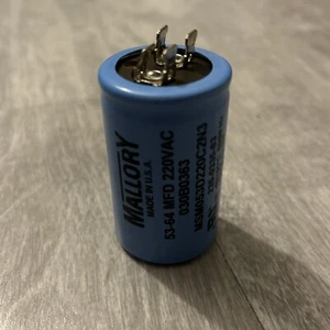 Motor Starting Capacitor 53-64MFD 220 VAC 030B0363 - Picture 1 of 4