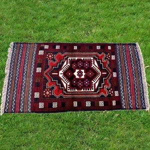 Alfombra pequeña anudada a mano 5x3 hecha a mano Baluche tejida a mano Kilim lana vintage afgana - Imagen 1 de 5