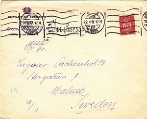 PORTUGAL BRIEF NACH SUEDEN (1947) - Bild 1 von 1
