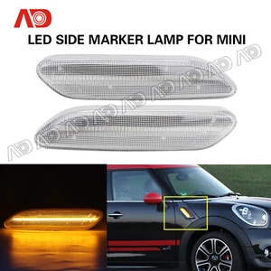 For 12-17 Mini Cooper Countryman Paceman R60 R61 LED Fender Side Marker Lights - Foto 1 di 7