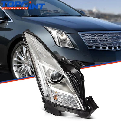 Conjunto de faros de pasajero derecho para Cadillac XTS 2013-17 3,6 L carcasa cromada Foto 1 de 4