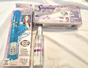 California Exotic Sophia's Magic Dragon,  Symphony Massager, and Come Clean - Picture 1 of 18