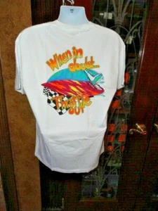 "When in Doubt Throttle Out"" Camiseta Hanes Beefy Nueva" - Imagen 1 de 6