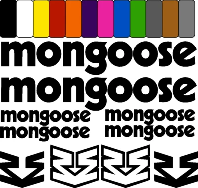 STICKERMASCHINE mongoose ver1 aufkleber sticker fahrrad bicycle