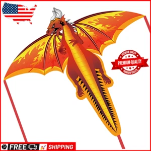 Dragon Kite for Kids & Adults Easy to Fly Kite for Beginners Beach Trip Outdoor. - Picture 1 of 8