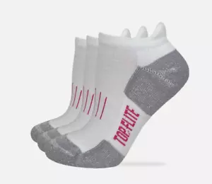 Paquete de 3 pares de calcetines deportivos Pickleball con lengüeta en el talón sin costuras que absorben la humedad para damas - Imagen 1 de 4