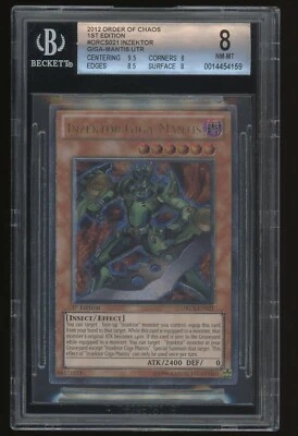 YUGIOH Inzektor Giga Mantis 1st Edition ORCS EN021 Ultimate Rare BGS 8 - Image 1 of 2