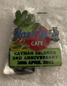 Hard Rock Cafe Cayman Islands 2nd Anniversary April 18 2002 Turtle Pin - Picture 1 of 3