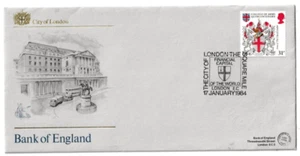 17/1/1984 UK GB FDC - Heraldry - Bank of England - London EC Special Postmark - Picture 1 of 2