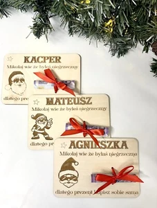 Personalised Christmas Money Holder , Christmas Gift , Christmas Keepsake, 1pcs - Picture 1 of 6
