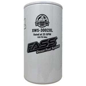 Separador de agua extremo de longitud extendida FASS Fuel Systems XWS-3002XL - Imagen 1 de 3
