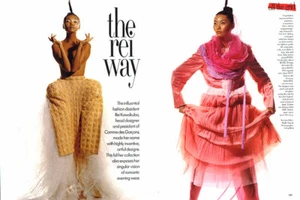 1999 Irving Penn Rei Kawakubo fashion 4-pg MAGAZINE EDITORIAL the rei way - Picture 1 of 2