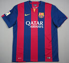FC BARCELONA 2014-2015 Home Jersey Football Shirt XL MINT 610594-422 Barca 