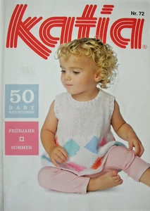 Baby Knitting Book Katia #72 German - 50 BABY PATTERNS - jackets shawls etc VGC - Picture 1 of 8