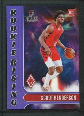 2023-24 SCOOT HENDERSON 68/75 PANINI PHOENIX ROOKIE RC #11 RISING - Image 1 of 2