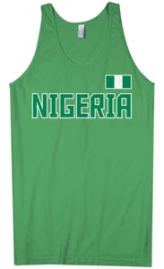 Nigeria National Pride Men's Tank Top Nigerian African Flag - Picture 1 of 7