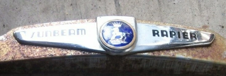 Sunbeam Rapier II 1958-1959 capó capó parrilla emblema raíces Audax Foto 1 de 1
