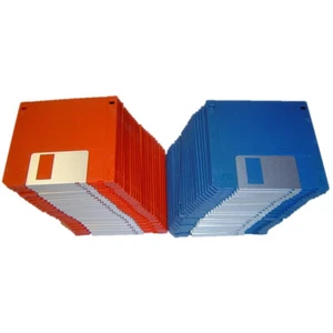 50 x MF2HD 3.5 inch Floppy Disk - 1.44 MB PC Red & Blue *BRAND NEW* - Bild 1 von 1
