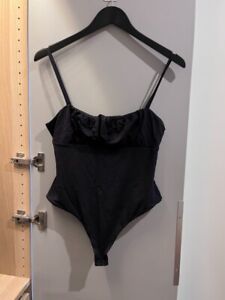 KOOKAI Women's Strappy Cami Bodysuit - Size AU10-14, Kookai Size 2 - Black