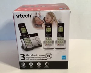VTech 3 Mobilteil kabelloses digitales Anrufbeantwortersystem mit Anruferausweis Anruf warten - Bild 1 von 3