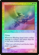 Blinding Angel FOIL Nemesis HEAVILY PLD White Rare MAGIC GATHERING CARD ABUGames