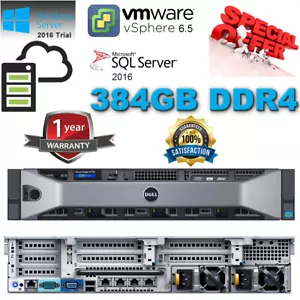 Dell PowerEdge R730 44-CORE Server 2xE5-2699v4 Xeon 384GB DDR4 3.84TB SSD LOT - Picture 1 of 17