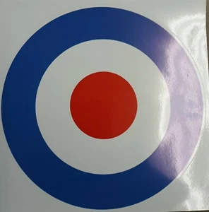 Adesivo decalcomania 8 pollici grande bersaglio auto Lambretta Mods scooter camper furgone - Foto 1 di 1