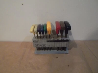 Vintage ALLTRADE PROFESSIONAL 9 Piece Allen Key T-Handle Hex Set 474-T-11 - Image 1 of 4
