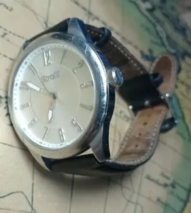 OROLOGIO UOMO STROILI CINTURINO IN PELLE CON COFANETTO E LIBRETTO - Foto 1 di 14