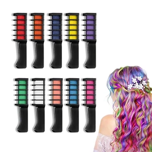 10 X Haarkreide auswaschbar temporäre Haarfarbe für Kinder Party Cosplay Mädchen - Bild 1 von 7