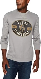 Camiseta para hombre Vegas Golden Knights NHL manga larga waffle desgastada logotipo ovalado gris - Imagen 1 de 6