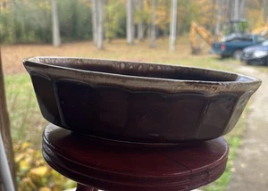 McCoy Keramik braun Tropf 9" ovale Gemüse Servierschüssel 7070 USA ofenfest - Bild 1 von 9