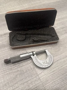 Starrett No. 230 0-1" Outside Micrometer Carbide Faces - Picture 1 of 9
