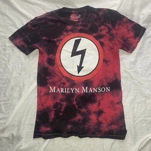 Camiseta Marilyn Manson Antichrist Superstar para mujer XS roja negra tie dye - Imagen 1 de 5