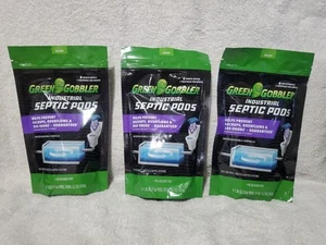Green Gobbler Industrial Septic Pods Tank Treatment 12 Pods 12 Month Supply - Picture 1 of 7