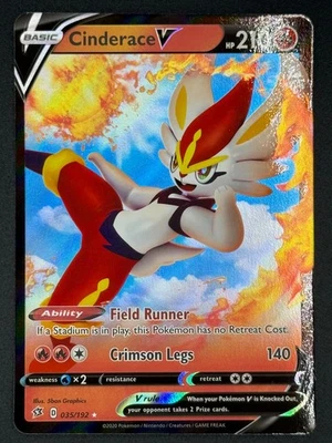 Cinderace V SWSH015 Pokemon TCG SWSH: Sword & Shield Black Star Promo Cards NM - Image 1 of 2