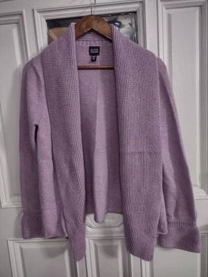 Cárdigan Suéter Periwink Lavanda Eileen Fisher Angora Pelo Conejo Talla Mediana Foto 1 de 4
