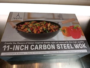 Wok Appetit 11 pollici in acciaio al carbonio - Foto 1 di 2